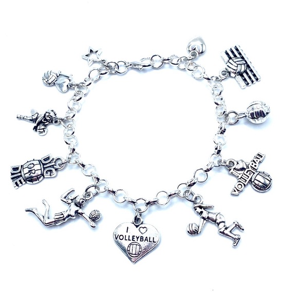 Volleyball Charm Bracelet - Picture 8 of 10